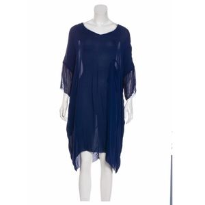 Raquel Allegra sheer silk dress